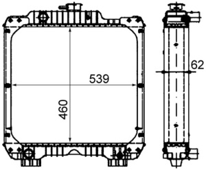 Radiator motor potrivit CASE IH 100, 100 U, 100 U MAXXIMA, 1080 U, 1080 U MAXXIMA, 1085 C, 1090 U, 1090 U MAXXIMA, 1095 C, 60, 60 STRADDLE MOUNT, 70, 70 2WD, 70 4WD - Img 3