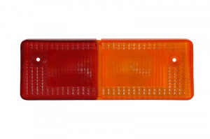 Sticla far spate dreapta Stanga potrivit CASE; FIAT; NEW HOLLAND (12/24V, portocaliu/rosu, cu indicator, cu lumini frana, lumini parcare/pozitie, reflector) - Img 2