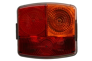 Stop Dreapta potrivit FENDT 200 S FARMER, 200 SA FARMER, 200 V FARMER, 200 VA FARMER (P21W/R10W, 12V, galben/rosu, cu indicator, cu lumini frana, lumini parcare/pozitie, fara reflector)