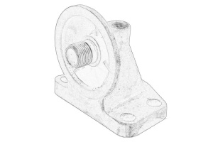 Carcasa filtru ulei potrivita Caterpillar 416 B, 416 C, 416 D, 424 D, 428 B, 428 C, 438 C, M312, M315, PF290B