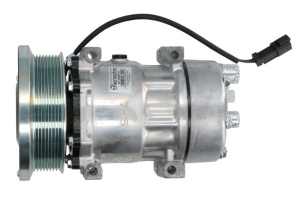 Compresor climatizare 12V potrivit CATERPILLAR 140M, 160M, 966H, 972H, AD63, TH220B; CHALLENGER MT 745D, MT 755D, MT 765D, MT 845E, MT 855E, MT 865 C, MT 865E; CLAAS 4000, 4500 (R134a)