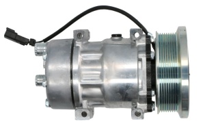 Compresor climatizare 12V potrivit CATERPILLAR 140M, 160M, 966H, 972H, AD63, TH220B; CHALLENGER MT 745D, MT 755D, MT 765D, MT 845E, MT 855E, MT 865 C, MT 865E; CLAAS 4000, 4500 (R134a) - Img 3