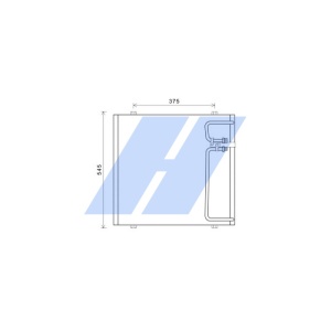 Condensator A/C 520x515x18 potrivit FENDT 916 FAVORIT, 920 FAVORIT, 926 FAVORIT - Img 2