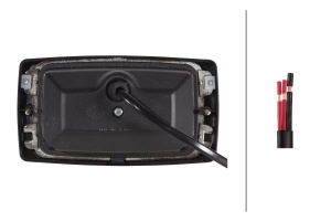 Lampa de lucru; Double-Beam FF (H3,12/24V, 55W, 2300lm 250mmx102mmx95mm) potrivita John Deere 6650,6750,6850,6950; Massey Ferguson 5410, 5420, 5425, 5430, 5435 si alte - Img 3