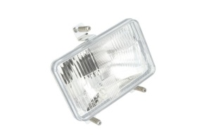 Lampa frontala Dreapta/Stanga (H4, manual, garnitura principala a becului, bec de 12V, culoare insert: cromat) potrivita Massey Ferguson