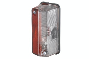Lampa gabarit Dreapta/Stanga, alb/rosu, Halogen/T4W, inaltime 68mm; latime 42mm; adancime 37mm, 24V potrivit NEOPLAN TRANSLINER; FENDT 1000, 500, 700, 800, 900; JOHN DEERE 6000 dupa 1990