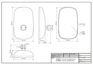 Oglinda tractor laterala, lungime: 225mm, latime: 160mm FIAT L 60, L 65, L 75, L 85, L 95, M100, M115, M135, M160; FORD 2310, 2610, 2810, 2910, 3230, 3430, 3610, 3910, 3930, 4110, 4130, 4610, 4630 - Img 2