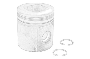 Piston (diametru 100mm) 1004-4; 1006-6, URSUS 3822, 3824; CLAAS 907, 925; FIATALLIS TL645H; JCB 425, 520, 520 S, 520-55, 520-55 FS; KALMAR DCD120-12, DCD160-9, DCD90-6; KOMATSU PC95-1