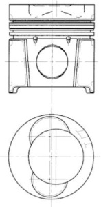 Piston potrivit FENDT 916 VARIO FAVORIT, 920 VARIO FAVORIT, 924 VARIO FAVORIT, 926 VARIO FAVORIT; MAN 15.220 FRC, 16.220 FC, 16.220 FK, 10.245, 10.265, 10.280, 18.245 (diametru 108mm, STD) - Img 3