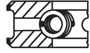 Set segmenti piston (100 2,94-2-3) potrivit FENDT 204 P FARMER, 204 PA FARMER, 204 S FARMER, 204 V FARMER, 204 VA FARMER, 205 P FARMER, 205 PA FARMER, 260 P FARMER, 270 P FARMER, 270 PA FARMER - Img 3