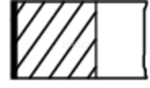 Set segmenti piston (105mm 2,5-2,5-3,5) PERKINS URSUS 10000, 8000, 9000; LANDINI 5, GLOBALFARM, REX / REX ORCHARD / REX VINEYARD, TECHNOFARM 1104D-44/1104D-44T - Img 1
