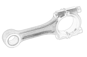 Tija de conectare a motorului potrivit PERKINS 402D-05; 402F-05; 403D-07