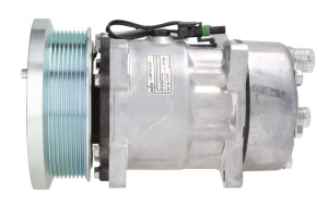 Compresor climatizare 12V potrivit FIATAGRI 670, 670 DT, G 170, G 190, G 210, G 240; NEW HOLLAND 8670, 8670 A, 8770, 8770 A, 8970, 8970 A, 170/8670, 190/8770, 100, 110, 115, 80 (R134a)
