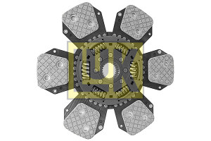 Disc ambreiaj ceramica potrivit DEUTZ FAHR 80, 90; HUERLIMANN 478 PRESTIGE, 478.4, 488 T PRESTIGE, 95 TRADITION, 85, 85 T, 85 TB, 95, 95 T, 95 TB, 105, 110, 908 (330mm, numar adaptori: 6) - Img 2