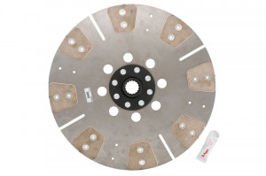 Disc ambreiaj potrivit LANDINI 115, 115 BLUE, 125, 130, 130 BLUE, 135, 145, 160, 165, 105, 105 TECHNO, 115 TECHNO, 120 TECHNO, 130 NEW, 130 TECHNO, 140 TECHNO (350mm, numar adaptori: 8) - Img 2