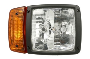 Lampa frontala Dreapta/Stanga (H3/H7/P21W/T4W, culoare insert: negru, culoare semnalizator: portocaliu) potrivita KRAMER; WEIDEMANN