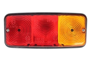 Lampa spate Dreapta (C5W/P21W, 12/24V, rosu, cu indicator, cu lumini frana, lumini parcare/pozitie)