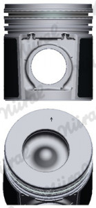 Piston (diametru 100mm, STD) CASE IH MX; LANDINI ATLANTIS, ATLAS, GLOBUS, MYTHOS, REX / REX ORCHARD / REX VINEYARD; MASSEY FERGUSON 200, 400, 4000, 6000 1004-4-1006-60