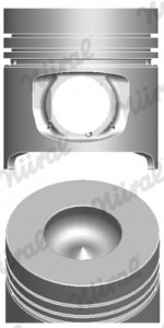 Piston (diametru 104mm, STD) FIAT AGRIFULL 80; CASE IH JX; FIAT FE; FIATAGRI 80; FIATALLIS FD, FR; NEW HOLLAND L, TD, TN, XX.86, XX.90, XX.94, XXX.90 8045.05-8065.E - Img 2
