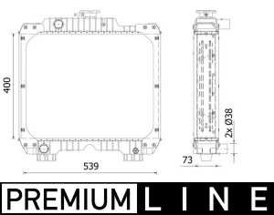 Radiator motor potrivit NEW HOLLAND TD5020B, TD5020B TIER III, TD5030B, TD5030B TIER III, TD5040B, TD5040B TIER III