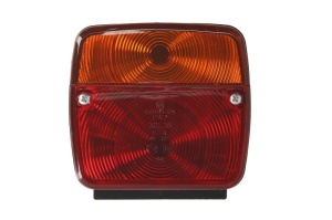 Stop Dreapta/Stanga (P21/5W/P21W, 12/24V, portocaliu/rosu, cu indicator, cu lumini frana, lumini parcare/pozitie)