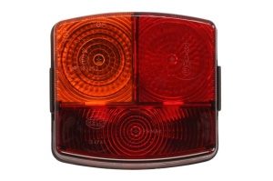 Stop Stanga potrivit FENDT 200 S FARMER, 200 SA FARMER, 200 V FARMER, 200 VA FARMER (P21W/R10W, 12V, galben/rosu, cu indicator, cu lumini frana, lumini parcare/pozitie, fara reflector)