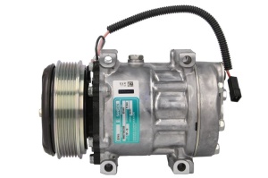 Compresor climatizare 12V potrivit MASSEY FERGUSON 5410, 5420, 5430, 5440, 5445, 5450, 5608, 5609, 5610, 5611, 5612, 5613, 6612, 6613, 6614, 6615, 6616, 7614, 7615, 7616, 7618 (R134a)