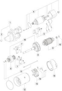 Demaror potrivit FENDT 1 D FARMER, 1 FARMER, 2 D FARMER, 3 S FAVORIT, 3 SA FAVORIT, 4 S FAVORIT, 4 SA FAVORIT, 5 S FARMER, 5 SA FARMER, 10 S FAVORIT, 10 SA FAVORIT (12V, 3kW, nou) - Img 2