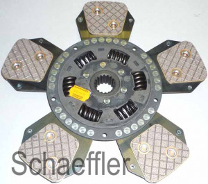 Disc ambreiaj ceramica potrivit LINDNER 100, LS 103; PRONAR 5110, 5115, 5310, 5315 (327mm, numar adaptori: 5)