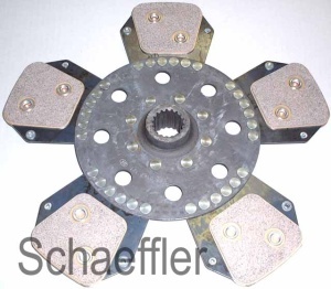 Disc ambreiaj ceramica potrivit ZETOR 10520, 10540, 10641, 10741, 11441, 11641, 11741, 12441, 7520, 7540, 7540 E, 8011, 8045, 8045 CRYSTAL, 8520, 8540, 8540 E (327mm, numar adaptori: 5)