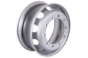 Janta otel camion KRONPRINZ 8.25x22.5, PCD:10x335, CH 281, ET:157,5, M22, pozitie valva: standard; argintiu