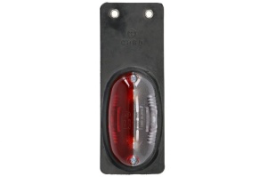 Lampa gabarit Dreapta/Stanga; Rosu/Transparent; C5W; 12/24V