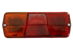 Lampa spate Stanga (P21W/R10W, 12/24V, cu indicator, cu lumini frana, lumini parcare/pozitie, cu iluminare numar de inmatriculare) potrivita Mercedes T2/L, T1 (601), T1