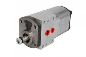 Pompa hidraulica agro dublu 14,6/16,8cm³/rev potrivita MASSEY FERGUSON 6000, 6110, 6120, 6130, 6140, 6150, 6160, 6170, 6180, 6190, 6225, 6235, 6235HV, 6245, 6245HV, 6255, 6255HV, 6260