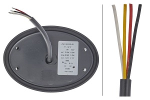 Stop Dreapta/Stanga potrivit FENDT 303 LS FARMER, 304 LS FARMER, 305 LS FARMER, 306 LS FARMER (LED, 12/24V, transparent, cu indicator, cu lumini frana, lumini parcare/pozitie) - Img 3