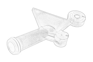 Teava de aerisire a respiratiei carterului potrivita ARMATRAC 1104; BASAK 2080,2090,2100,2110 si alte modele