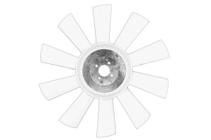 Ventilator radiator potrivit URSUS 10014 H, 11024, 3822, 3824, 5322, 5324, 7524, 8014 H, 9014 H, 9024, 6024; ARMATRAC 1104; BASAK 2080, 2090, 2100, 2110 (diametru 457 mm, numar palete 10)