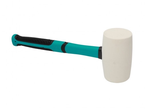 Ciocan cauciuc alb cu maner soft-grip, Bihui