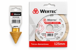 DISC DIAMANTAT MASTER CUT 125MMX22.23X1.2MM +FREZA CONICA 2-38MM-WERTEC - Img 2