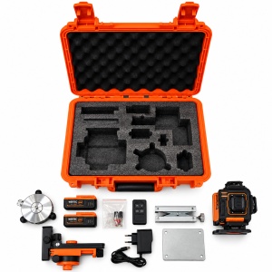 LASER DE NIVELARE CU LUMINA VERDE 16 LINII CU 2 BATERII- WERTEC