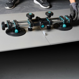 Sistem de fixare si ajustare multi-unghi, cu 2 ventuze cu vacuum, Ø150mm pt. placi ceramice - Img 5
