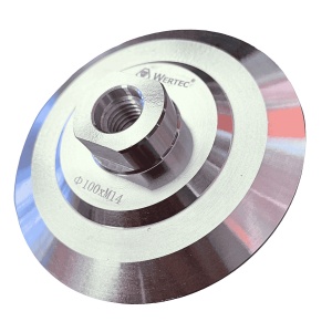 SUPORT PAD VELCRO 100MM ALUMINIU M14 -WERTEC
