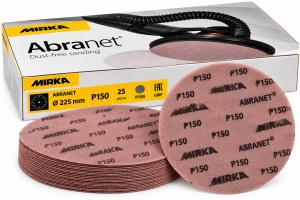 Discuri abrazive Abranet – diametru 225 mm P150 – 25 buc/cutie