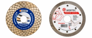 PACHET DISC DIAMANTAT SUPER CUT 125MMX25X22.23MM-WERTEC+DISC DIAMANTAT 125x1.0x22.23x10mm CHAMPION