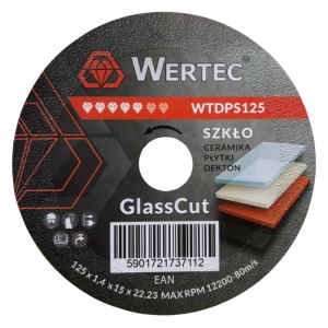 PACHET PROMOTIONAL DISC DIAMANTAT GLASS CUT +DISC DIAMANTAT TAIERE SI SLEFUIRE SUPERCUT 125MM-WERTEC - Img 2