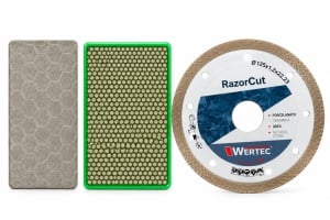 Pachet WERTEC RazorCut 125 mm – Disc diamantat + Set finisare diamantată