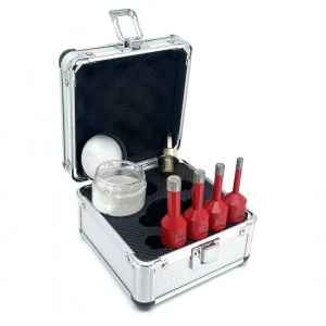 Set carote diamantate pt. gresie portelanata & piatra - diam. 6, 8, 10, 12 mm Profesional Standard- - Img 1