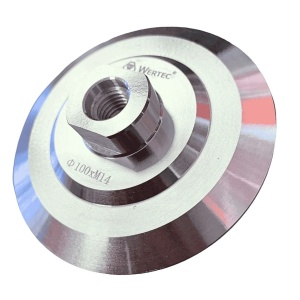 Set profesional WERTEC RazorCut 125 mm – Disc diamantat, adaptor M14 și pad abraziv P50 - Img 2