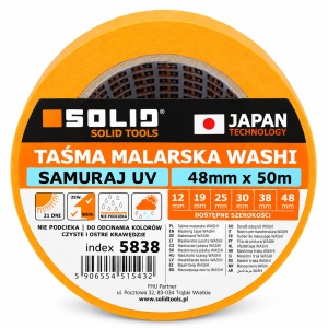 Banda de mascare rezistenta UV WASHI SOLID-SAMURAY 48MMX50M