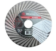 DISC DIAMANTAT PT BETON,GRESIE,CERAMICA -RUMBA 125X1.6X30X22.23MM-WERTEC